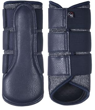 HKM Glitter Mesh Style Gamaschen, Dunkelblau, L