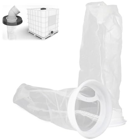 IBC Tank Filter, IBC Deckelfilter Abwaschbar, Regenwasserfilter Nylon, Regenwassertank Filter, Tonne Fassabdeckungsfilter, Meshes Ersatzfilter für DN75 Tonnenfassabdeckung, Wassertank, Aquarien, 2 Stk