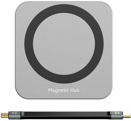 Booso Hub USB C 8 en 1 con Carcasa M.2 NVMe/SSD Adaptador de Concentrador USB C 10 Gbps PD100W USB-C 3.2 para M.2 NVMe y SSD