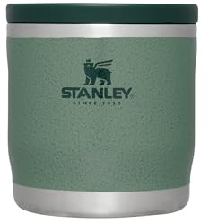 STANLEY 1913 Adventure To-Go Food Jar 0.35L - Hammertone Green | 4 Hours Hot - 4 Hours Cold - Leakproof Food Flask - Wide Opening - Dishwasher Safe