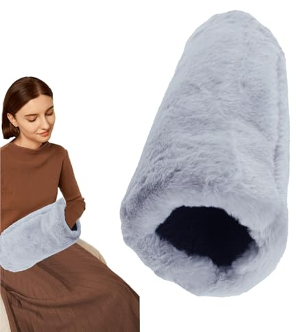 Senermter Manchon Chaud Femme en Fausse Fourrure Douce, Manchon Chauffant pour Mains avec Doublure Chaude | Accessoire Hiver Élégant, Cadeau Noël Saint-Valentin