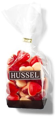 HUSSEL Himbeerherzen auf Vanilleschaum 200 g