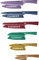 CUISINART Advantage 12 piezas Juego de cuchillos metálicos de color con protectores de hoja, acero inoxidable, multicolor