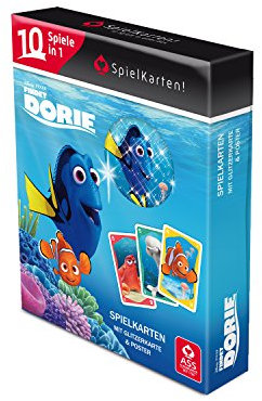 ASS Altenburger 22577506 - Findet Dory SpielKarten! - Die Kartenspielesammlung mit 10 Spielen in 1 Box