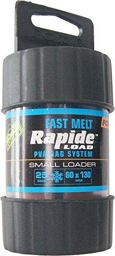 Fox Edges Rapide System Fast melt - Befüller + PVA Beutel zum Karpfenangeln, Wasserlösliche Taschen zum Anfüttern von Karpfen, Größe/Packungsinhalt:60x130mm - 25 Stück