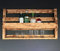 Dekorie Whisky Regal aus Holz mit Gläserhalter Geflammt Industrie Stil fertig montiert Wandbar fürs Esszimmer 90 x 50 x 15 cm