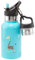 Carl Oscar doppelwandige Thermosflasche für Kinder - Isolierflasche hält 10 Stunden warm oder 24h kalt. 0,3 Liter mit Giraffe in türkis. Kommt mit 2 Kappen, eine mit Strohhalm.