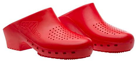 Zoccoli Sanitari Calzuro S Classic con Fori Professionali CE - 42-43 - Rosso