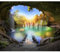 decomonkey - Papier Peint Panoramique Cascade Chute d'eau 300x210 cm - Décoration murale moderne – Tapisserie décorative pour chambre salon - Arbres pierre coloré paysage eau cascade