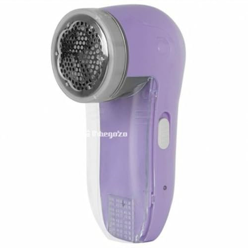 Orbegozo QP 6500 – Quita pelusas eléctrico recargable, rejilla y cuchillas INOX, recipiente desmontable, botón encendido/apagado, 5 W de potencia