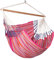 La Siesta®- Habana Hängesessel Kingsize Size für Entspannung & Stil: 360° Drehgelenk, hochwertiges Bambusholz- GOTS-zertifizierte Baumwolle.(Flamingo)