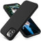 OTOFLY Compatible with iPhone 12 Pro Max Case 6.7 inch(2020),[Silky and Soft Touch Series] Premium Soft Liquid Silicone Rubber Full-Body Protective Bumper Case for iPhone 12 Pro Max (Black)
