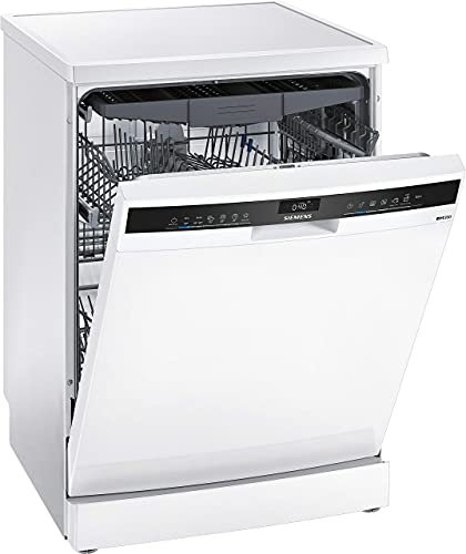 Siemens SN23HW60CE iQ300 Lavavajillas independiente, D, 85 kWh, 14 MGD, compatible con Smart Home Connect, varioSpeed Plus, Lanzamiento 2022, Blanco