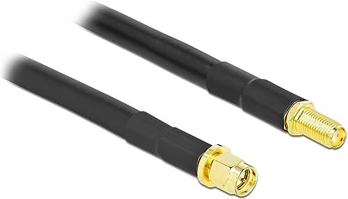 Delock Antennenkabel SMA Stecker zu SMA Buchse LMR/CFD300 10 m Low Loss