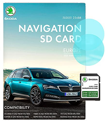 AutoDirect 2020/2021 Skoda 5L0051236BR Neueste Update SD Karte Navi Karte UK und Europa