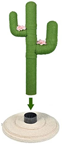 YUEYOULII Kratzspielzeug Kaktus-Kratzer-Pfosten Vertikale dauerhafte Kratzer für Katzen Katzenkratzer für Wohnungskatzen (Color : A)