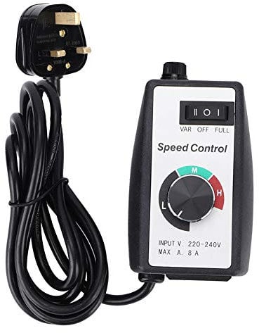 TOPINCN Motor Speed Controller,Electronic Stepless Speed Controller Switch Governor for Motor Blower Duct Fan Heater Control UK