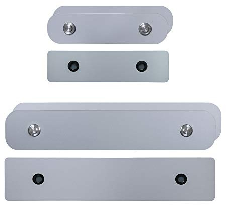 TEICO Set Schweiz - Set PKW (hinten LANGFORMAT) 2 Fahrzeuge - Nummernschildhalter Kontrollschildhalter Wechselsystem/Wechselschild