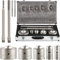 VEVOR Kit a tazza per calcestruzzo, 1-2/11, 1-3/5, 2-9/16, 3-5/32, 3-15/16 Set di punte da trapano SDS Plus & Fresa per fori per muri con gambo SDS MAX con biella da 4-1/3