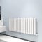Radiator Horizontal Vertical Designer Flat Panel Central Heating Radiator 600mm Height (600x1156mm Double, White)