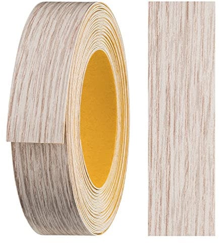 haggiy ruban de chant en mélamine autocollant 18 mm x 5 m I ruban de chant I ruban de chant pour meubles I maintien sûr sans repassage I chant I placage pour étagères/panneaux en bois Bootega clair