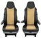 Sitzbezüge 1+1 Öko-Leder Für Man TGX TGS TGL ab 2015 LKW Beige