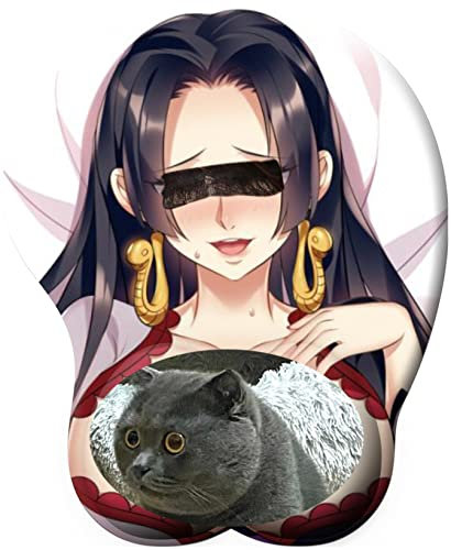 Tapis de Souris de Silicone de Personnage de Dessin Animé, Mémoire de Coton Souris Clavier 3D Main Bol Stand Épaissir, Tapis de Souris Stéréoscopique