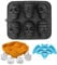 Maskworld Silikonformen Set Totenköpfe, Kürbisse & Fledermäuse für Pralinen, Eiswürfel & Backen - Motiv-Back & Eis-Form - Dekoration, Halloween, Karneval & Motto-Party - 3er Pack