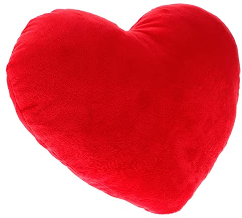 USHOBE Herz-Plüschkissen Fell-Wurfkissen Rotes Auto Dekor Rosa Flauschiges Kissen Ästhetische Kissen Wurfkissen Für Couch Wurfkissen Kissen Herzkissen Dekoration