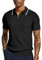PaulJones Herren Poloshirt Kurzarm mit Reißverschluss Casual Sommer Tshirt Golf Polo Schwarz XL