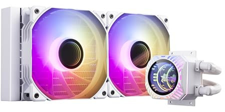 LL Series - Enfriador de agua para CPU (240 mm), color blanco
