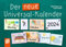 Der neue Universal-Kalender für Kita + Grundschule - Neuauflage 2024 - - 134 Karten zum individuellen Zusammenlegen multicolor