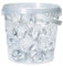 trendfinding 1 Liter Eimer aus Kunststoff mit Deckel Deko Hydro Wasser Perlen Kugeln künstliche Blumenerde Aquaperls Aqualinos zum Dekorieren (Kristall_XXL)