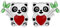Yinsen Panda Ohrringe 925 Sterling Silber Damen Ohrstecker Panda Schmuck Tier Ohrringe Hypoallergene Schmuck Geschenke für Mädchen