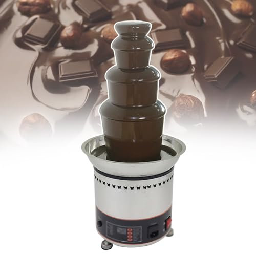 Machine De Fusion De Cascade Professionnelle De Fontaine De Chocolat Commerciale, Avec ContrôLe NuméRique, Acier Inoxydable 304, Pour Les Mariages, Les FêTes