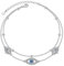 HOOHWE Knöchel für Frauen 925 Sterling Silber Blau Evil Eye Hamsa Hand Knöchel Armbänder Verstellbare Mehrschichtige Knöchel für Mädchen Sommer Strand Fuß Kette Schmuck