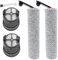 DianSung Spazzole Rullo + filtro set di accessori per Dreame H14 Pro, H14, H14 Dual aspirapolvere per liquidi e asciutti Parti di ricambio, 2 Rulli per spazzole + 2 Filtri + 1 Spazzola pulizia