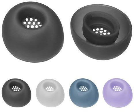 4 Pares Funda para Auriculares Puntas de Recambio para Auriculares Puntas de Silicona Auriculares inalámbricos para JBL Live Buds 3/Live Beam 3 (Plata)