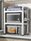 Uwenkjie Estante blanco expandible de doble capa para horno microondas, estante para encimera de cocina con 6 ganchos, estante de almacenamiento que ahorra espacio, 15-25 pulgadas de largo x 14.1