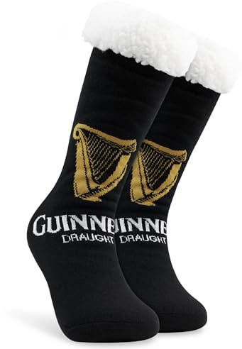 Guinness Geschenke für Herren Stoppersocken Kuschelige Socken für Freund Ehemann