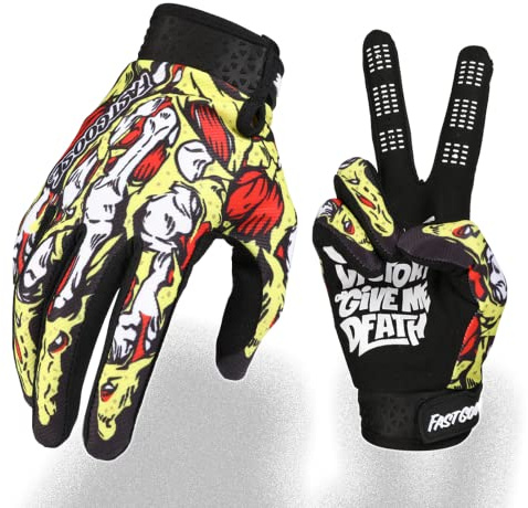 Fast passion Skeleton-Paw Motorradhandschuhe für Herren und Damen, Fahrradhandschuh, atmungsaktiv, Dirtbike-Handschuh für ATV, MTB, Motocros-Rennen