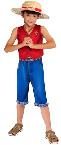 Rubies Disfraz oficial de mono D. Luffy de una pieza, disfraz infantil