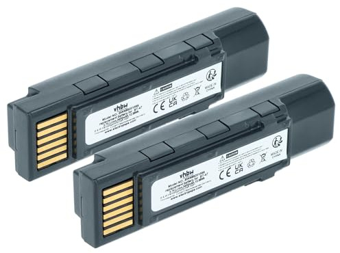 vhbw 2X Akku Ersatz für Datalogic TW18050652, 128004721, BT-47, RBP-GM45 für Barcodescanner POS (3400 mAh, 3,7 V, Li-Ion)