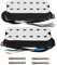 FLEOR Alnico 5 Style ouvert surenroulé Micro Humbucker Ensemble de micros manche et chevalet double bobinage Humbucker Micros Humbucker à double bobinage pour guitare électrique-blanc