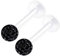 KJM FASHION 2 Stk Flexibel Acryl Lippe 1.2 mm 16gauge 8mm 3mm Ferido Kristall Kugel Snakebites Cartilage Spider Bite Vertical Labret Piercing Schmuck 2229