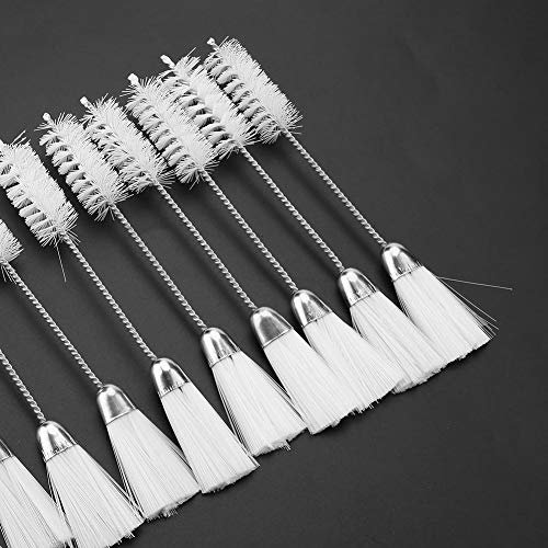 10pcs Double Ended Sewing Machine Cleaning Brush Nylon Brush Set Keyboard Cleaning Brush Spout Brush Teapot Nozzle Brush Tube Brush Pipe Cleaner Glasses Straw Brush