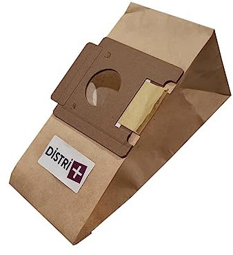 Distri+ - Sac aspirateur Compatible avec Moulinex Powerpack, BQ1, BQ2, BQ3, Effimax, DJ1, DJ5 - Pochette de 10 Sacs Papier
