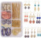 SUNNYCLUE 1 Box DIY Acryl Ohrringe Selber Machen Ohrring Making Kit Mit Anleitung, Aluminium Verbinder, Messing Perle Spacer, Tibetische Spacer Perlen, Messing Ohrhaken Für Anfänger In Der Schmuckhers