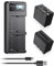 Powerextra 2 Batterie de Rechange NP-F970 8800mAh et Chargeur Double Charge Rapide pour F960 F930 F950 DCR-VX2100 DSR-PD150 DSR-PD170 HDR-AX2000 HDR-FX7 HDR-FX1000