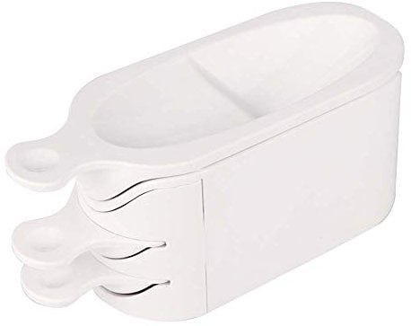 French Manicure Mould, Fashion French Manicure Nail Dipping Powder Tray Mould Container Perfect for Beauty Nail Salon